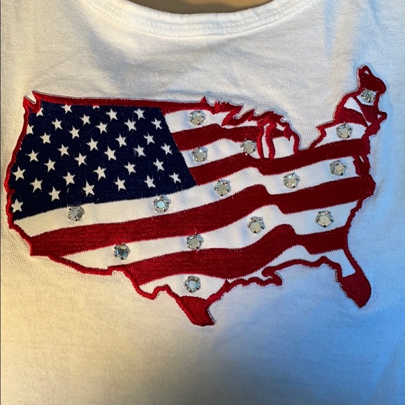 STATE OF THE ART AMERICAN 🇺🇸 FLAG T-SHIRT - Picture 2 of 5